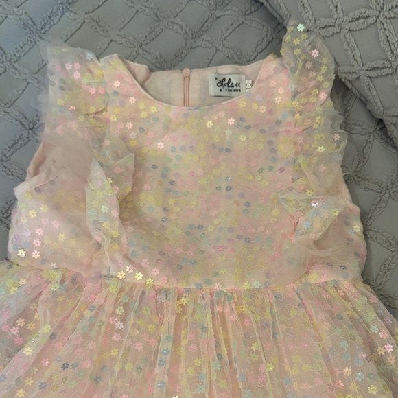 Lola + The Boys Iridescent Pink Sequin Dress - Picture 2 of 3